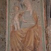 Foto: Affresco della Madonna in Trono con Bambino  - Basilica di Sant'Elia (Castel Sant'Elia) - 5