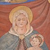 Foto:  Affresco Madonna con Bambino e gli Angeli - Chiesa Santa Maria della Neve - associata all'ex convento dei Francescani osservanti (Labro) - 1