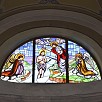 Foto: Vetrata Decorata Raffigurante il Battesimo di Gesu - Chiesa di Santa Maria Porto della Salute - sec. XIX (Fiumicino) - 14